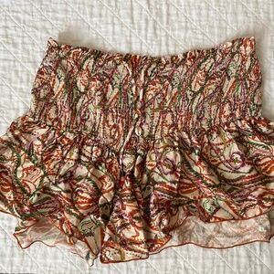 Womens Floral Print High Waisted Zara Shorts
